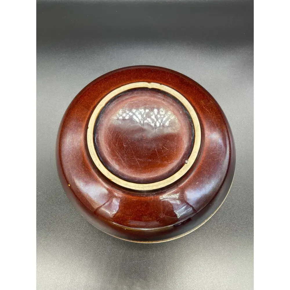 Vintage Pfaltzgraff Brown Drip Glaze Serving Bowl 8.5